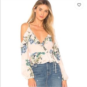 NWOT ASTR the Label Pink Floral Top XS